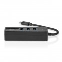 Nedis CCGB64250BK01 laptop dock/port replicator Wired USB Type-C Black
