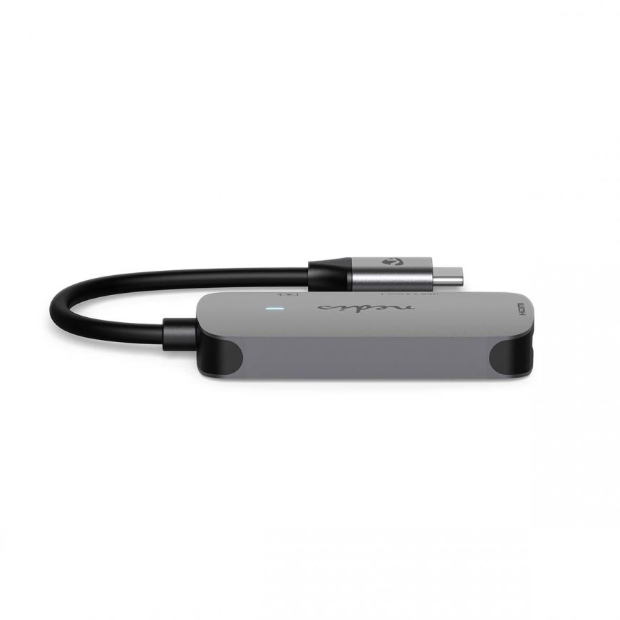 Nedis CCGB64230GY01 хаб-разветвитель USB 3.2 Gen 1 (3.1 Gen 1) Type-C 5000 Мбит/с Серый – 4