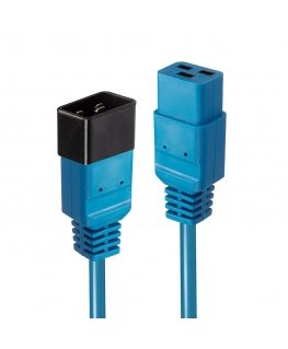 Lindy 30122 elektrības kabelis Zils 3 m C19 uzmava C20 uzmava