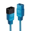 Lindy 3m IEC C19 to C20 Extension Cable, Blue Lindy 3m IEC C19 to C20 Extension Cable, Blue