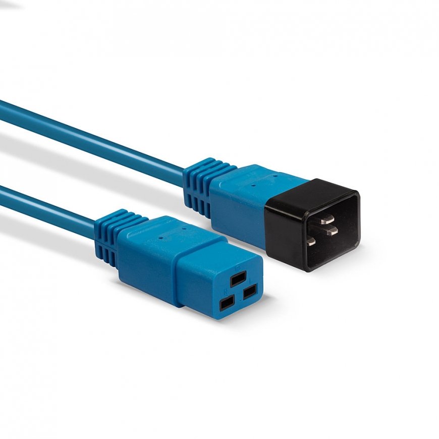 Lindy 30122 maitinimo kabelis Mėlyna 3 m C19 šakotuvas C20 šakotuvas – 3