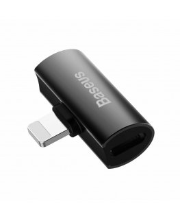 Baseus 6953156287143 хаб-разветвитель Lightning 0 Мбит/с Черный