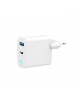 Gembird TA-UC-PDQC65L-W-01 mobile device charger Universal White AC Fast charging Indoor