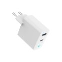 Gembird TA-UC-PDQC65L-W-01 mobile device charger Universal White AC Fast charging Indoor