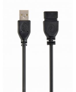 Gembird 1.8m USB 2.0 A M/FM USB kabelis 1,8 m USB A Juoda