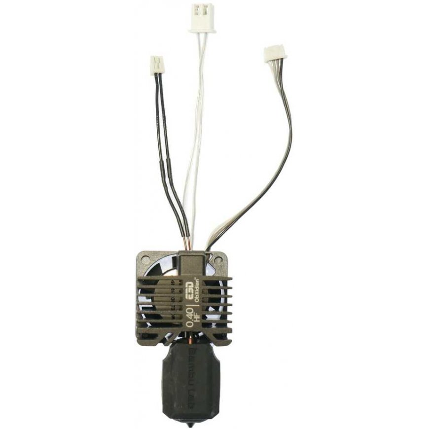 E3D fully assembled high flow ObXidian HotEnd designed for Bambu Lab X1 series 0.4mm – 2