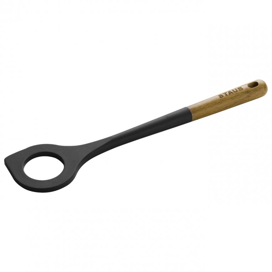 Staub Silicone Risotto Spoon Rīsu karote Silikons Melns 1 pcs