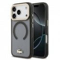Чехол Lacoste PC/TPU с матовой отделкой и золотым логотипом MagSafe предназначен для Apple iPhone 17 Pro черного цвета Чехол Lacoste PC/TPU с матовой отделкой и золотым логотипом MagSafe предназначен для Apple iPhone 17 Pro черного цвета
