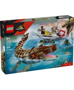 Jurassic World 76974 Boat Mission and Mosasaurus Model