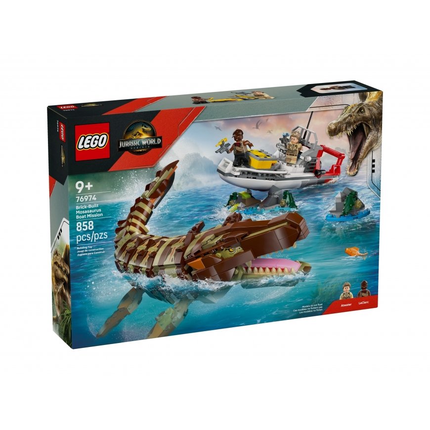 Jurassic World 76974 Laivamissi ja mosasaursin malli – 2