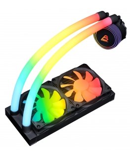 Juodasis audra Luna PC240MM ARGB - skysčių aušinimo sistema, juoda