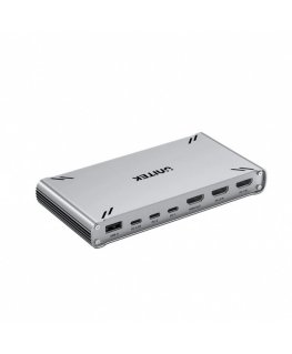 Unitek USB-C 10Gbps KVM jungiklis su HDMI ir failų perdavimu tarp sistemų