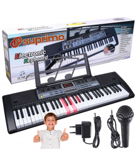SUPRIMO 6136L KEYBOARD - Organs with microphone for children to learn to play