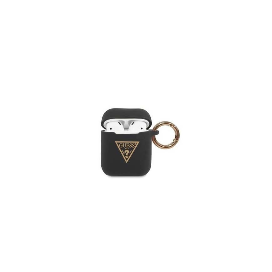 AirPods Guess Triangle Silicone Case Black