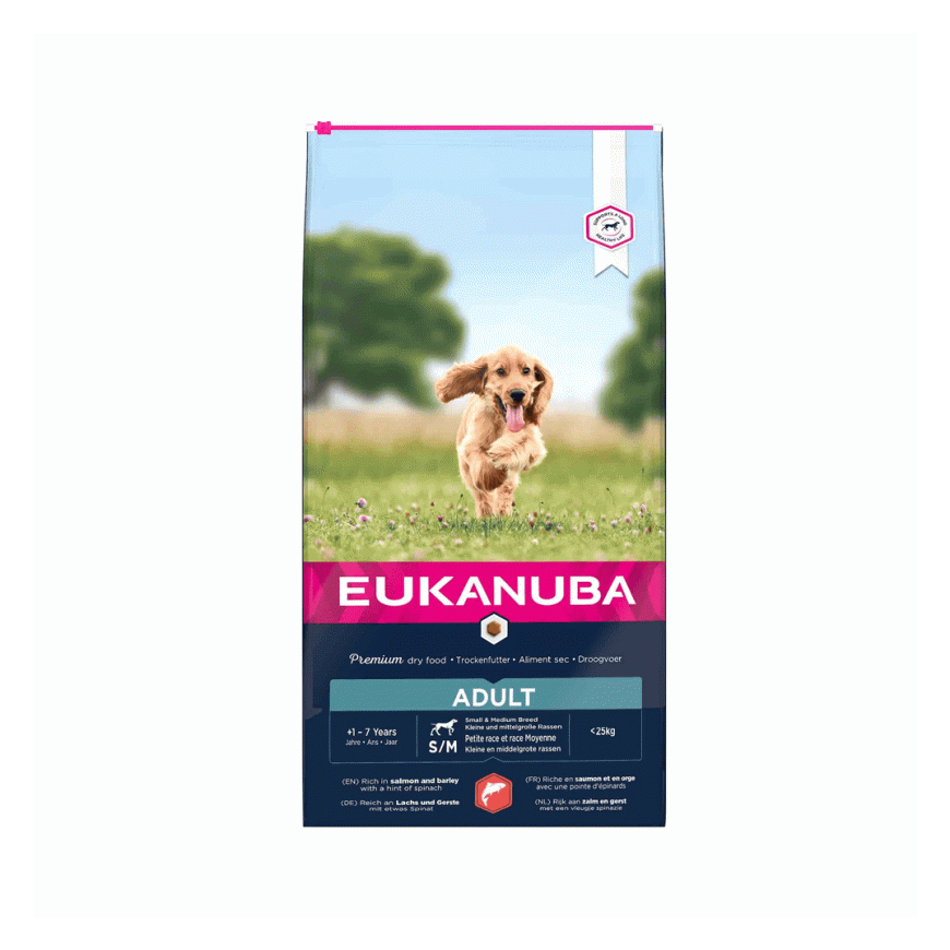 EUKANUBA Täiskasvanud Väike/Keskmine Lõhe ja Oder 12kg – 2
