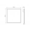 LED šviesos panelė 28W, 60x60cm, 4000lm, 142lm/W, neutraliai balta 4000K, LED line PRIME LED šviesos panelė 28W, 60x60cm, 4000lm, 142lm/W, neutraliai balta 4000K, LED line PRIME