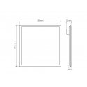 LED light panel 28W, 60x60cm, 4000lm, 142lm/W, neutral white 4000K, LED line PRIME LED light panel 28W, 60x60cm, 4000lm, 142lm/W, neutral white 4000K, LED line PRIME