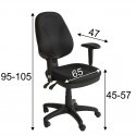 Home4You Darba krēsls 421FGA-LUX melns Home4You Darba krēsls 421FGA-LUX melns