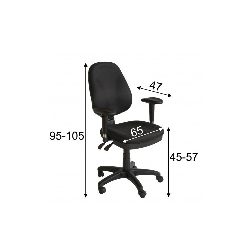 Home4You Työtuoli 421FGA-LUX musta – 2
