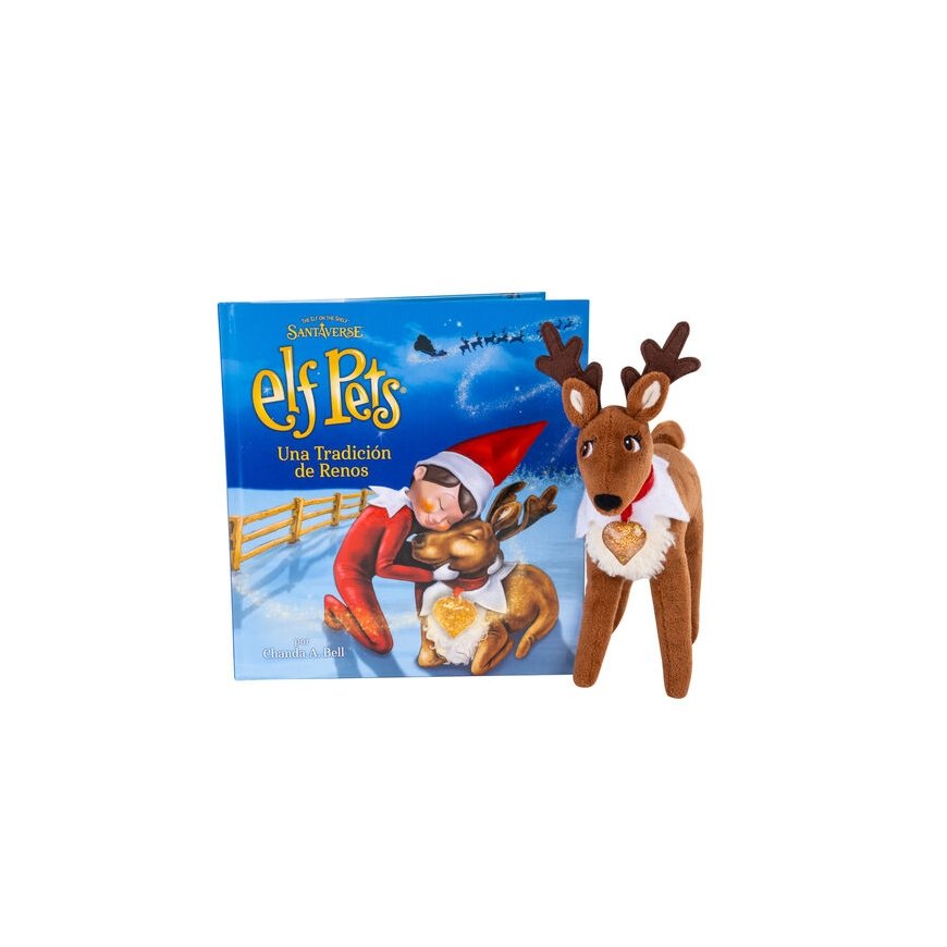 CEFA TOYS Hispaania Elf Pets lugu + pehme mänguasi põhjapõdra komplekt