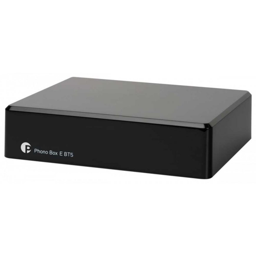 Pro-Ject Phono Box E BT 5 juodas - fono pirminis stiprintuvas su Bluetooth siųstuvu, juoda