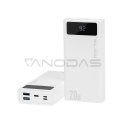 Blow 81-148 Power bank 20000mah qc+pd pb20e balta Blow 81-148 Power bank 20000mah qc+pd pb20e balta