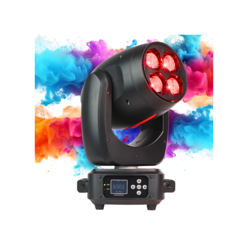LIGHT4ME SARKANĀ LĪNIJA WASH 4x40W pārvietojamā