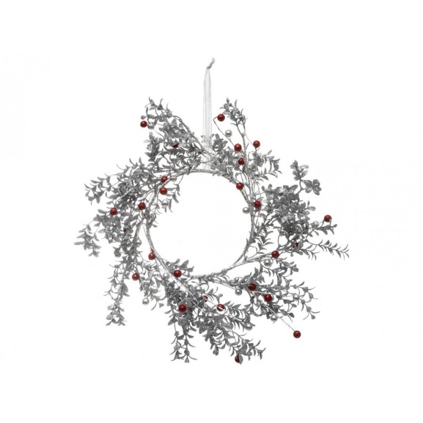 Fééric Lights and Christmas Fééric Lights is a Christmas wreath, silver, plastic, Ø 44cm – 2