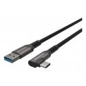 GENESIS NVC-2221 USB kabelis USB 3.2 Gen 1 (3.1 Gen 1) 5 m USB A USB C Juoda, Pilka