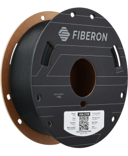 Polymaker Fiberon ASA-CF08 plastmasa - Melns