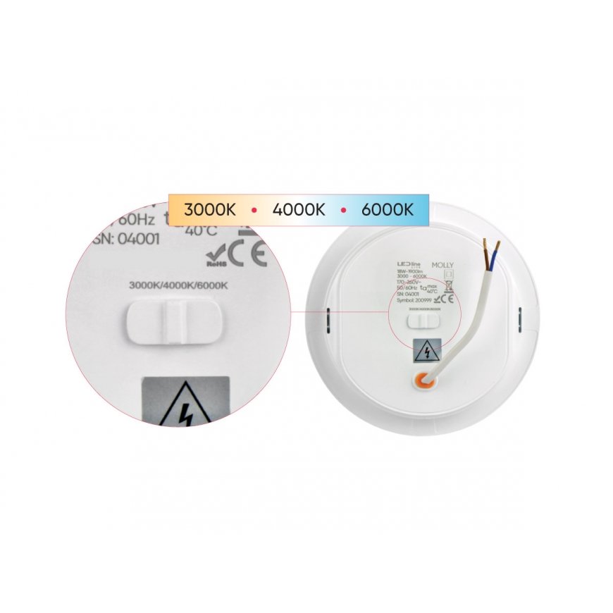 Led Line Lite LED paneel universaalne EASY FLEX 9-12-15W CCT 1120lm, ümmargune, valge – 2
