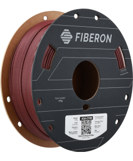 Polymaker Fiberon ASA-CF08 plastmasa - Tumši sarkana