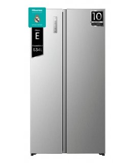 Hisense RS3P538NAIE side-by-side-jääkaappipakastin Kiinteä/vapaasti seisova 534 L E Ruostumaton teräs
