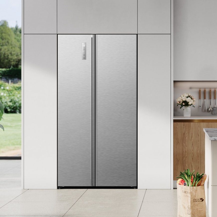 Hisense RS3P538NAIE side-by-side refrigerator Built-in/Freestanding 534 L E Stainless steel – 2