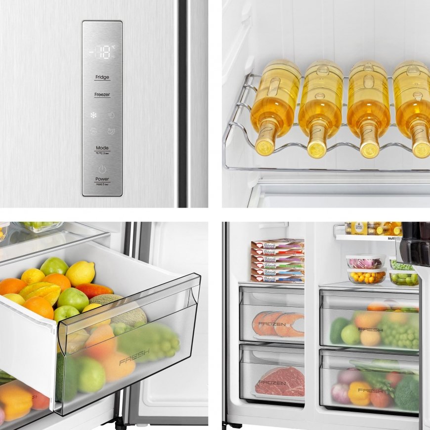 Hisense RS3P538NAIE side-by-side холодильник Встроенный/отдельностоящий 534 L E Нержавеющая сталь – 3