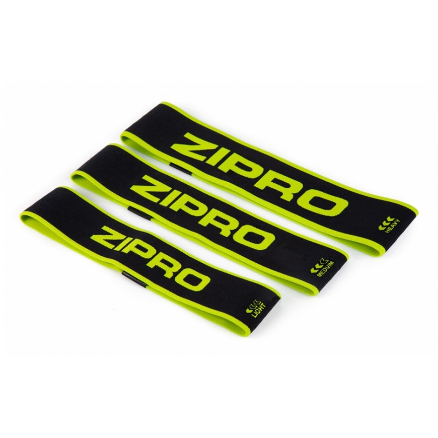 ZIPRO 5901793678467 exercise band Light - Medium - Heavy Nylon, Silicone Black, Light Green