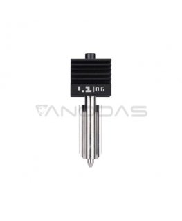 Hotend, jossa on ruostumattomasta teräksestä valmistettu suutin Bambu Lab H2 -sarjan tulostimille – 0,6 mm