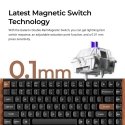 Keychron K2 HE клавиатура Игровой USB + RF Wireless + Bluetooth QWERTY Английский Черный Keychron K2 HE клавиатура Игровой USB + RF Wireless + Bluetooth QWERTY Английский Черный