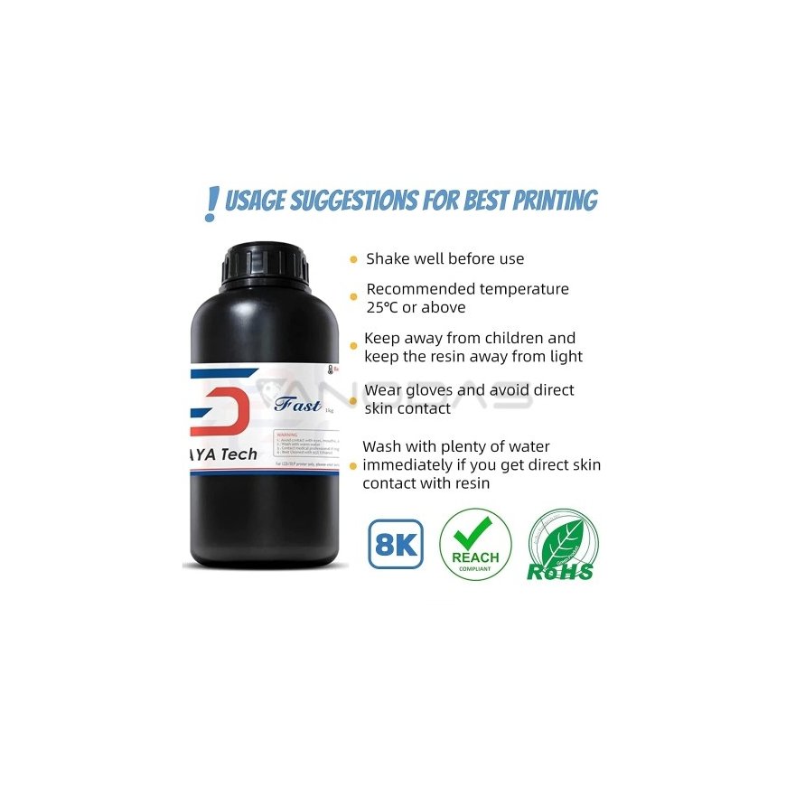 Siraya Tech Fast ABS-Like - 1kg - Metāla pelēka – 2