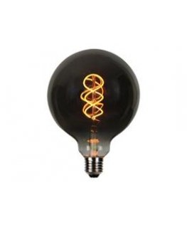 LED lemputė E27 G125 230V 4W 150lm, gintarinė balta 1800K, RETRO VINTAGE GRAPHITE, pritemdoma, LED line PRIME