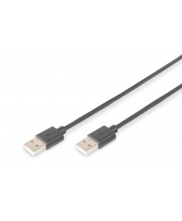 Digitus AK-300101-010-S USB кабель USB 2.0 1 m USB A Черный