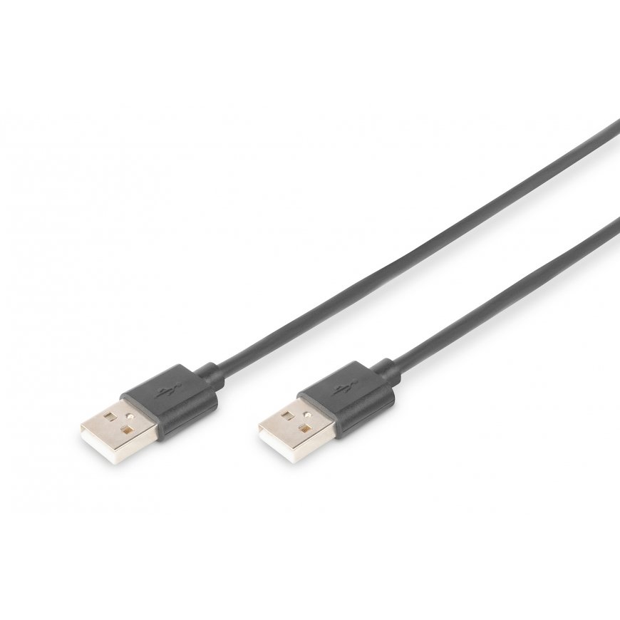 Digitus AK-300101-010-S USB kabelis USB 2.0 1 m USB A Melns