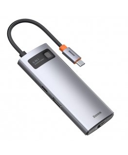 Baseus Metal Gleam USB 3.2 Gen 1 (3.1 Gen 1) Type-C Pilka