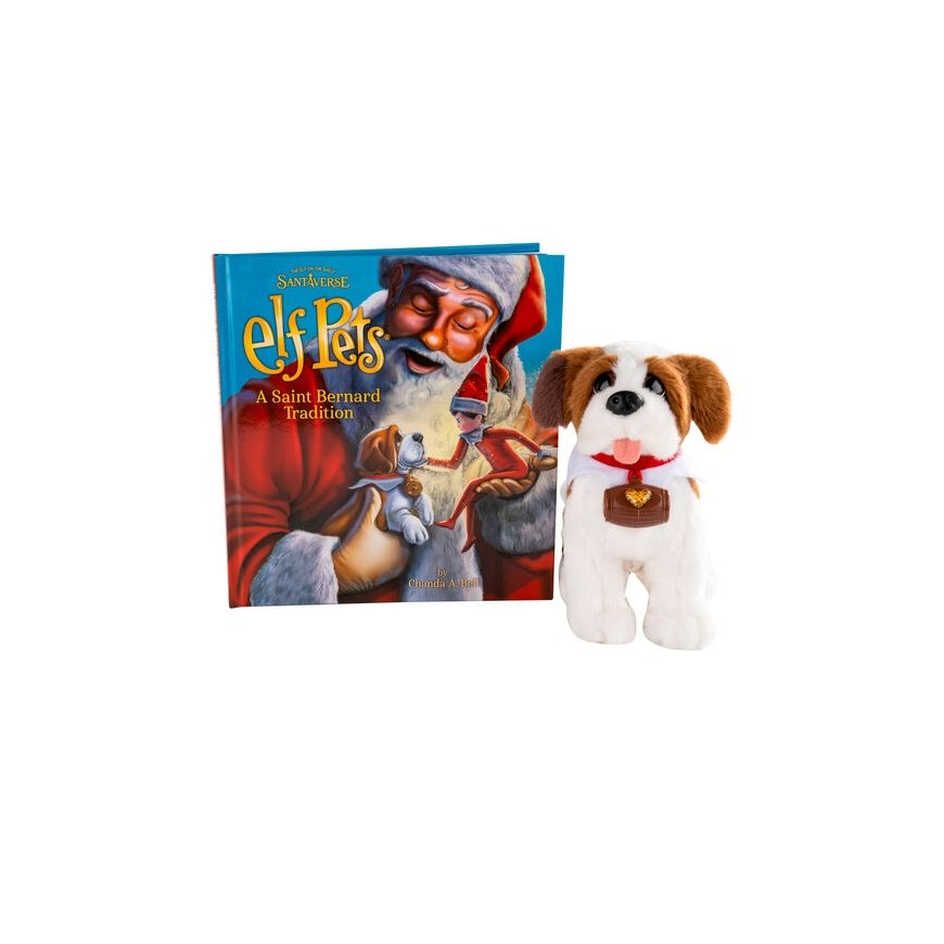 CEFA TOYS Espanjalaiset Elf Pets -tarina + pehmolelu Bernard-koira -setti