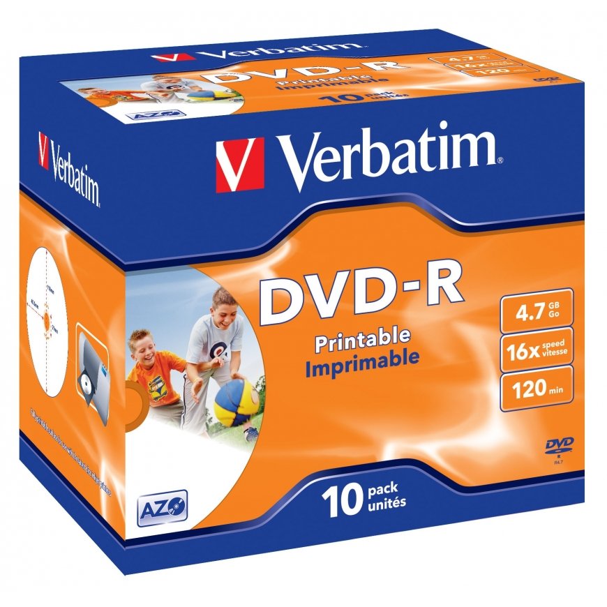 Verbatim 43521 kompaktdisks DVD 4,7