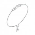 Guess plieninis apyrankė su kristalais ir zirkonais Chandelier JUBB05363JWRHT/U