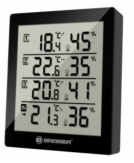 Bresser Optics 7000020CM3000 aplinkos termometras Elektroninis aplinkos termometras Vidaus / lauko Juoda, Balta