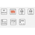 LED controller remote, wall-mounted, with knob, DIM/CCT, RF 2.4GHz, TUYA, VARIANTE, LED line PRIME