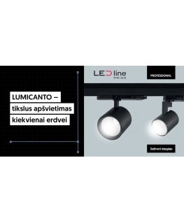 Led Line Prime L-shaped connector for 3-phase track LUMICANTO left side black