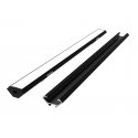 Led Line Prime LED profilio komplektas, 2m, paviršinis, melns, ar baltu vāciņu, turētājiem un aklēm Led Line Prime LED profilio komplektas, 2m, paviršinis, melns, ar baltu vāciņu, turētājiem un aklēm